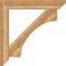 Ekena Millwork Westlake Slat Rough Sawn Bracket w/ Offset Brace, Western Red Cedar, 8"W x 46"D x 46"H BKT0806X46X46WTL06RWR - alternate 2